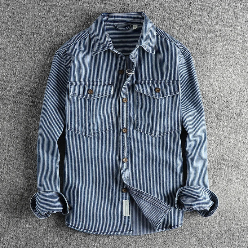 Theodore Willow Vintage Denim Shirt Ash & Harbor