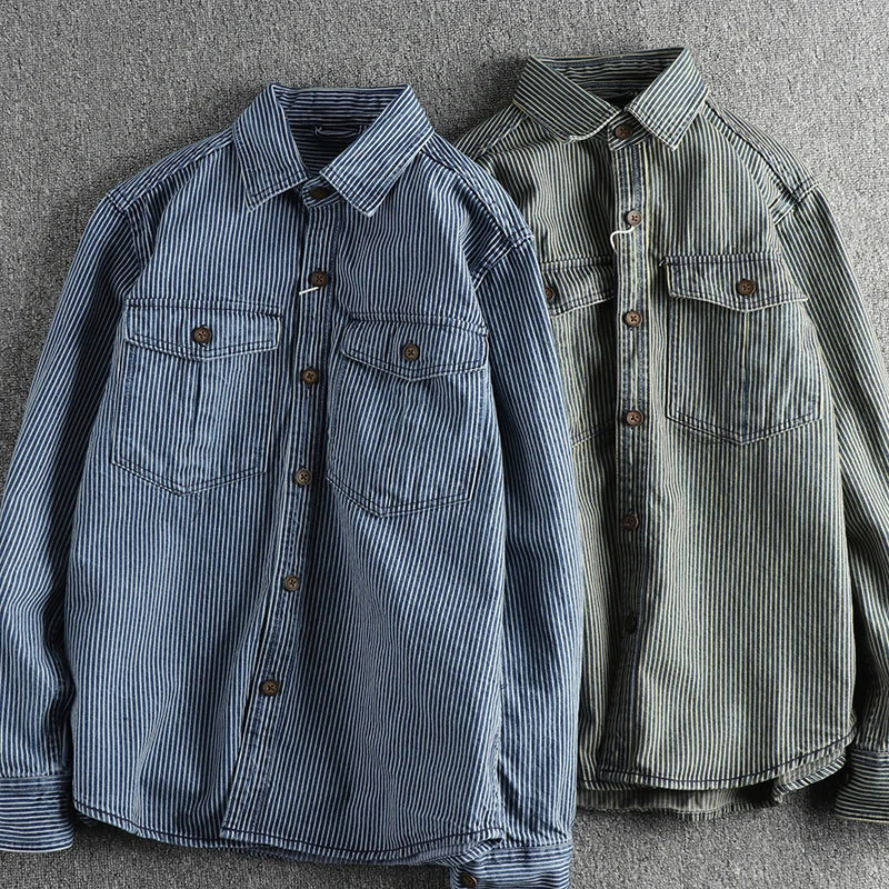 Theodore Willow Vintage Denim Shirt Ash & Harbor