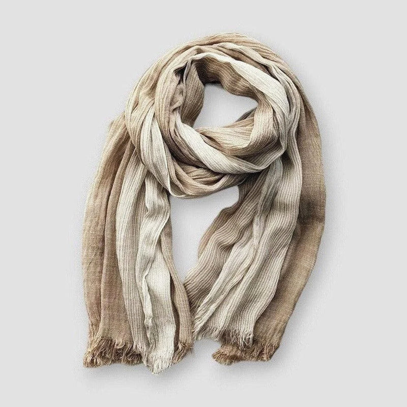 Two Tone Textured Fringe Scarf Cole Hampton
