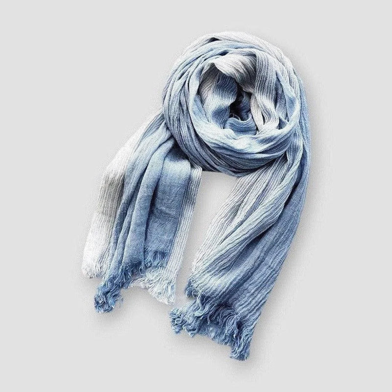 Two Tone Textured Fringe Scarf Cole Hampton
