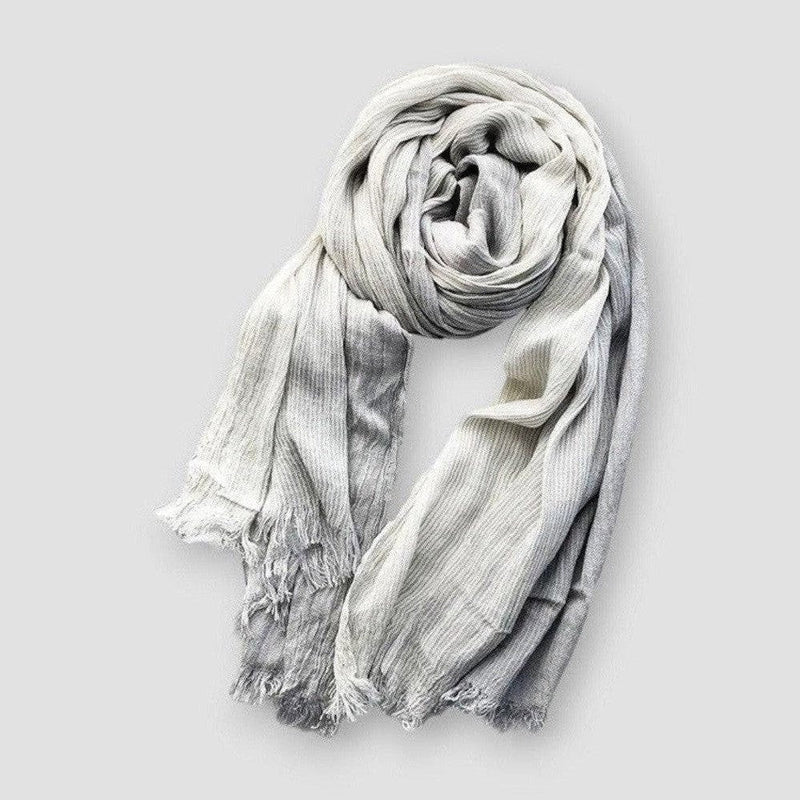 Two Tone Textured Fringe Scarf Cole Hampton