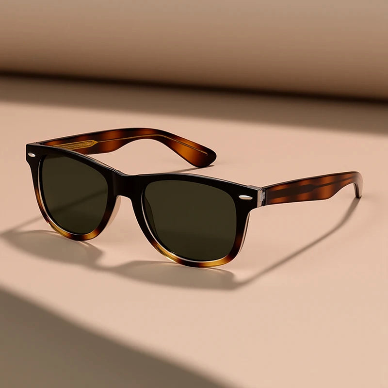 Vintage Square Sunglasses with Polarized Lenses Cole Hampton