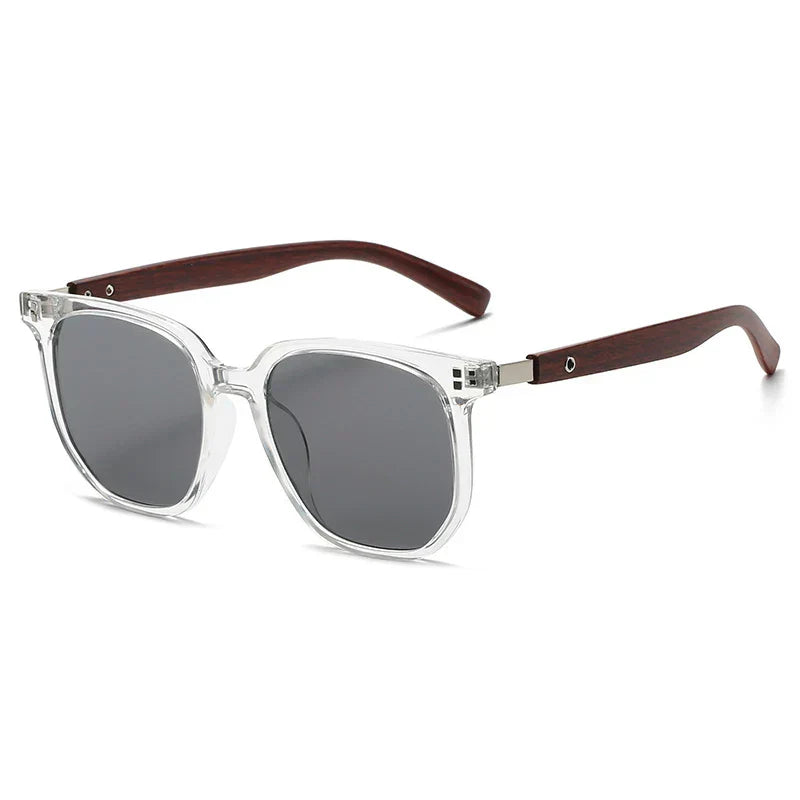 Vintage Oversized Woodgrain Sunglasses Cole Hampton