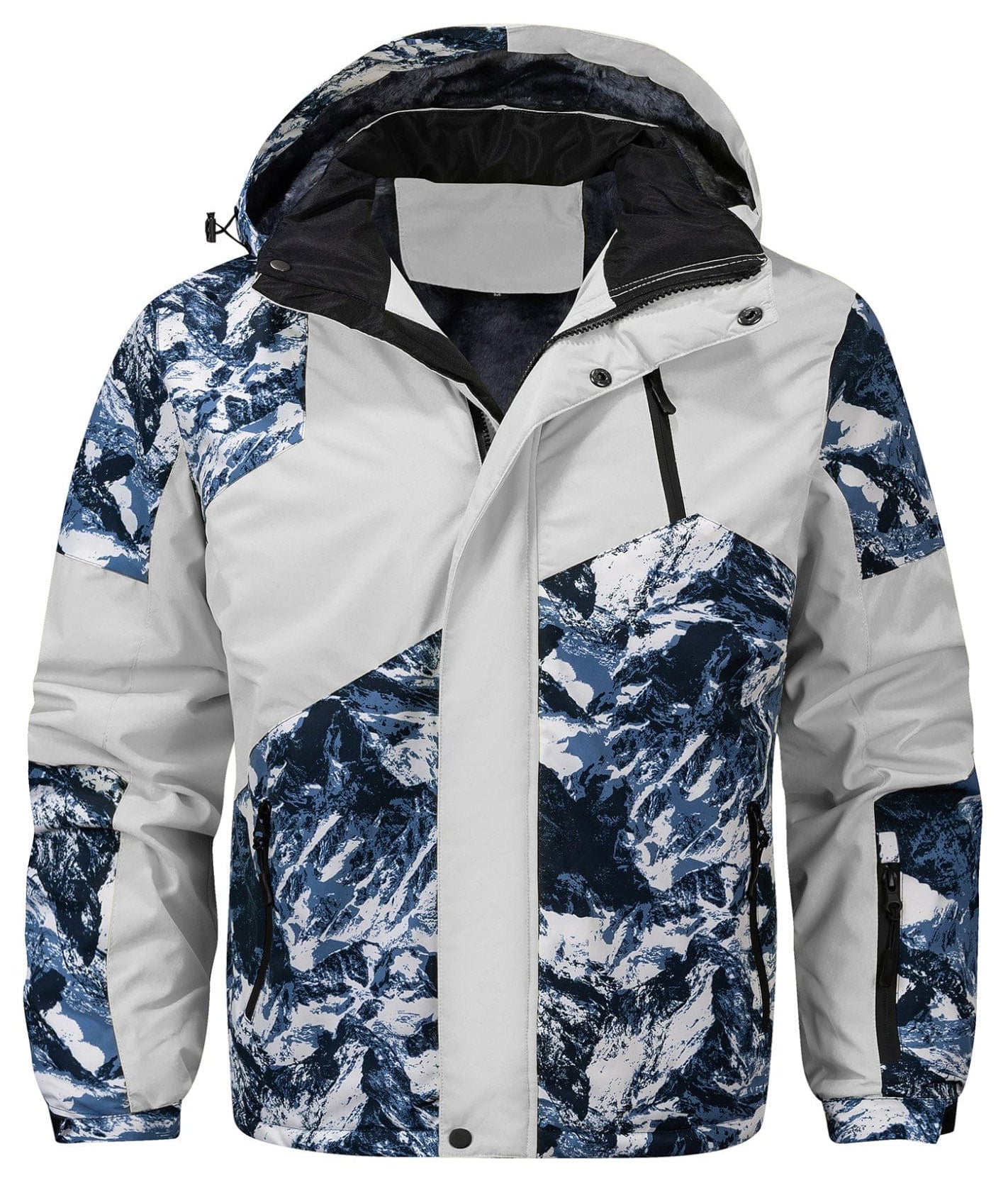 Frost Peak Jacket – Men's Insulated Winter Jacket – Glacier Print Puffer Cole Hampton