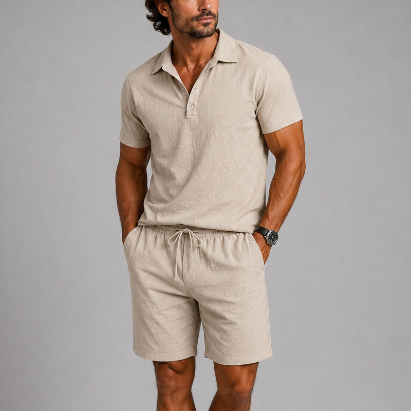 Wade - Men's Relaxed Polo Lounge Set Cole Hampton