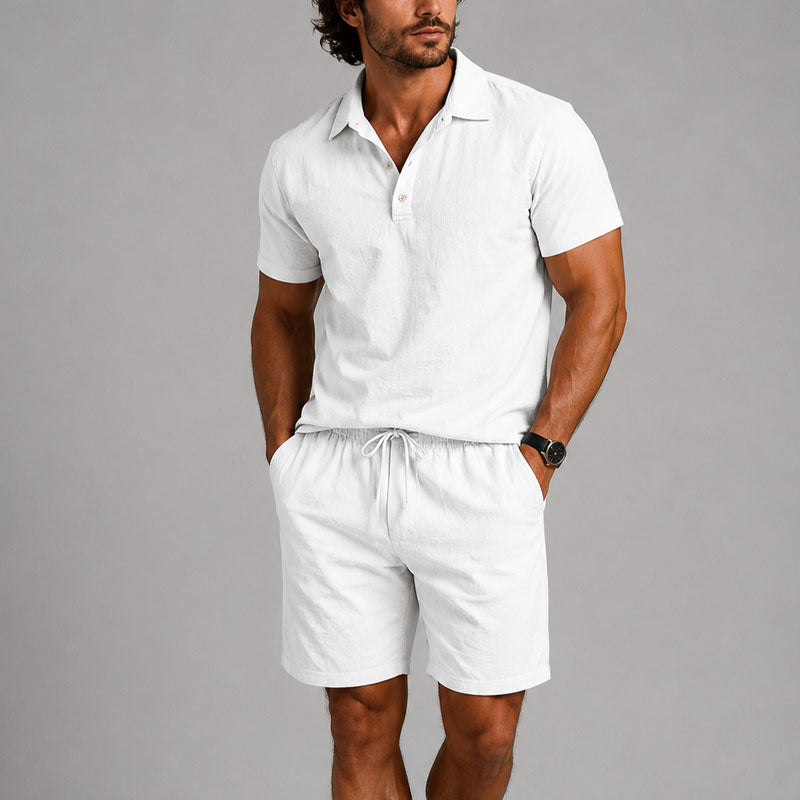 Wade - Men's Relaxed Polo Lounge Set Cole Hampton