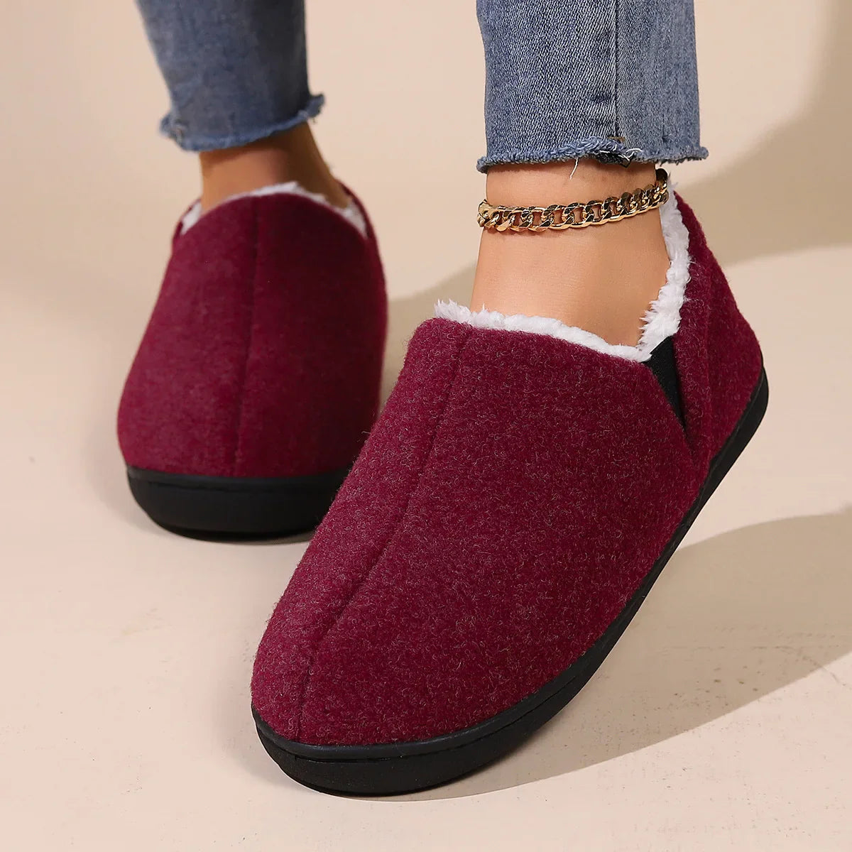Warm Fluffy Slippers for Women – Cozy & Non-Slip Comfort