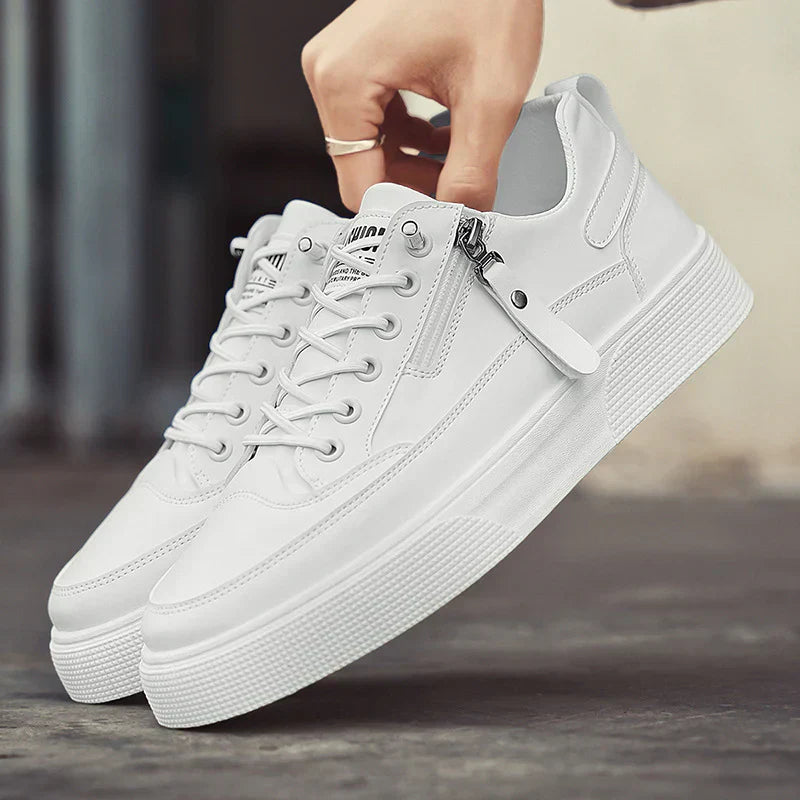 Weston Premium Leather Sneakers Ash & Harbor