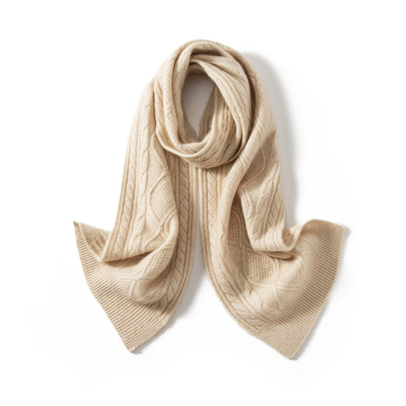 Winter Grace Textured Cashmere Scarf Cole Hampton