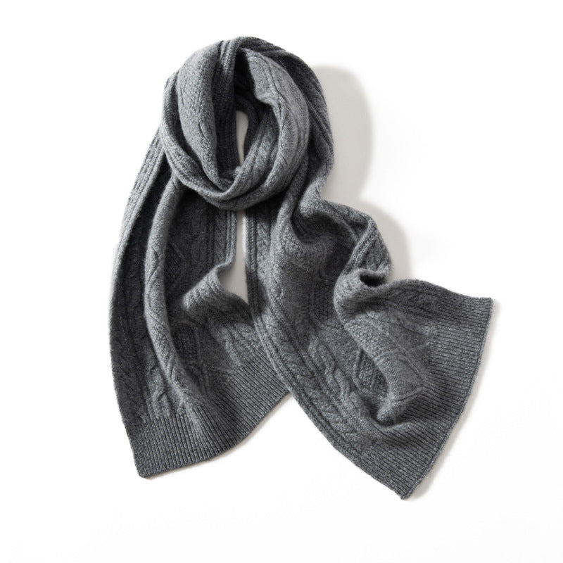 Winter Grace Textured Cashmere Scarf Cole Hampton