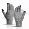 Winter Touchscreen Knit Gloves with Elastic Cuffs Cole Hampton