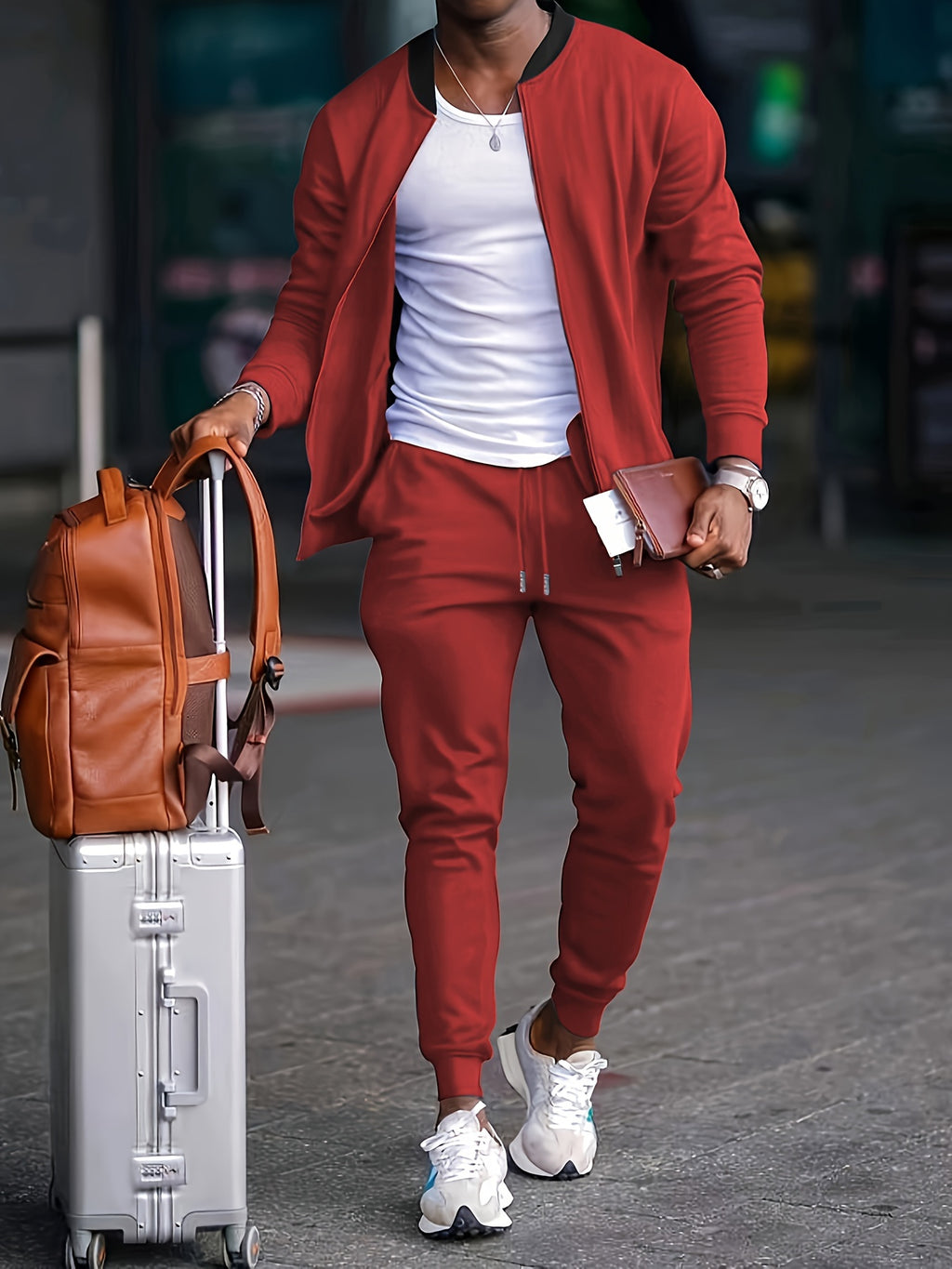 Cole Hampton Men's Casual Shirt & Pants Set, Versatile