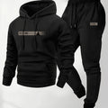 Men'S 2pcs Set, Casual Crew Neck Long Sleeve Hooded Sweatshirt And Sweatpants Suit, Suitable for Winter And Autumn, Sportswear Suit, Sweater Hoodie, Sports Top, Jogging Pants, Sweatpants, Hoodie, Sweatshirt, Pants, Hooded Top, Sports Pants Cole Hampton