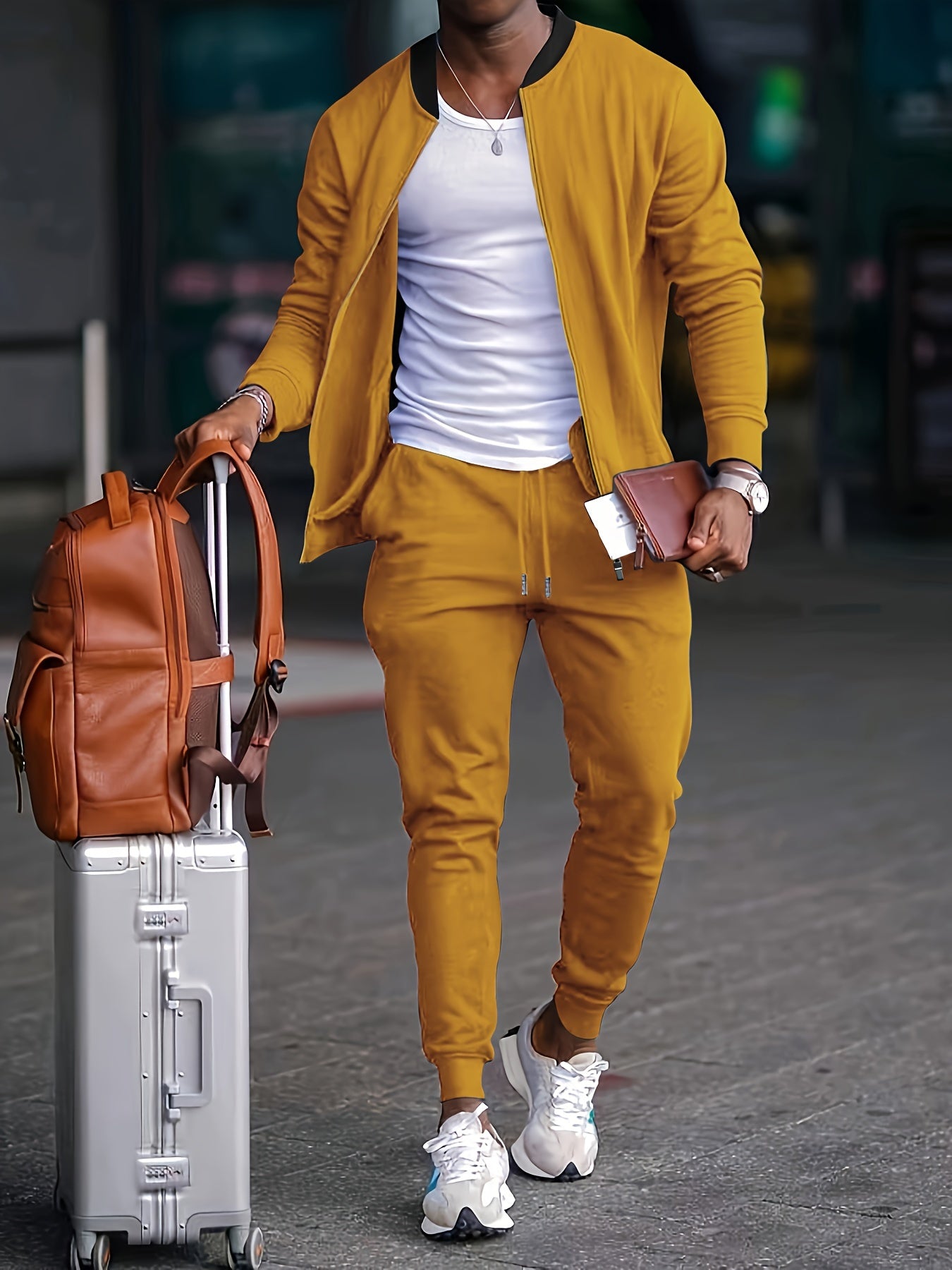Cole Hampton Men's Casual Shirt & Pants Set, Versatile