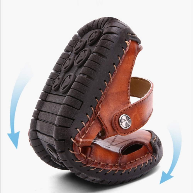 Benny | Men's Orthopedic Leather Sandals Cole Hampton