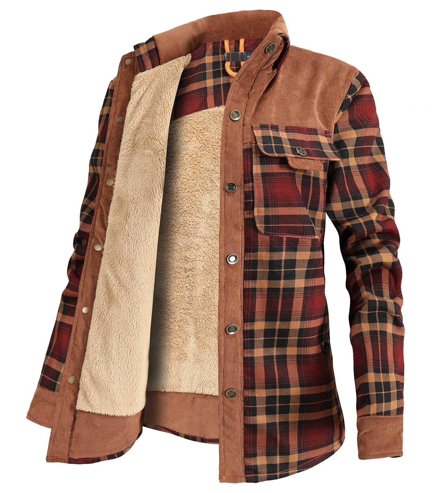 Women's Wanderer Jacket – Flannel Shirt Jacket – Faux Fur-Lined Plaid Cole Hampton