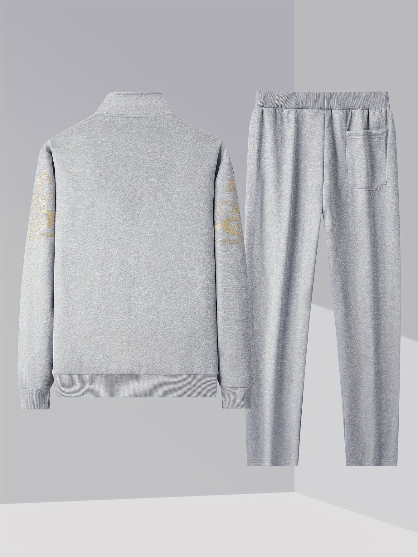 Spring And Autumn Style Men'S Zipper Open Cardigan Sports Suit Cole Hampton