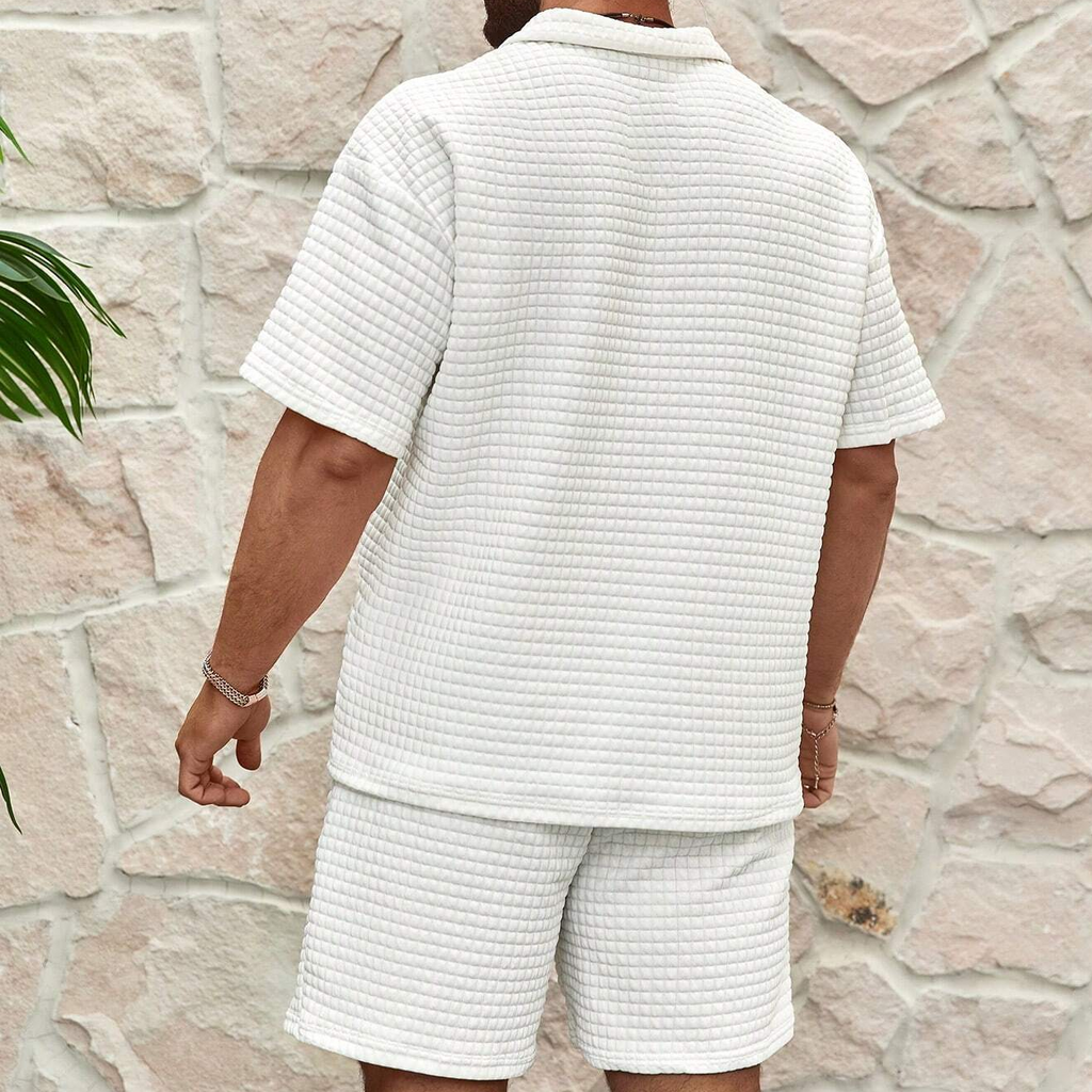 Gerald | Men's Half-Zip Polo & Shorts Summer Set Cole Hampton