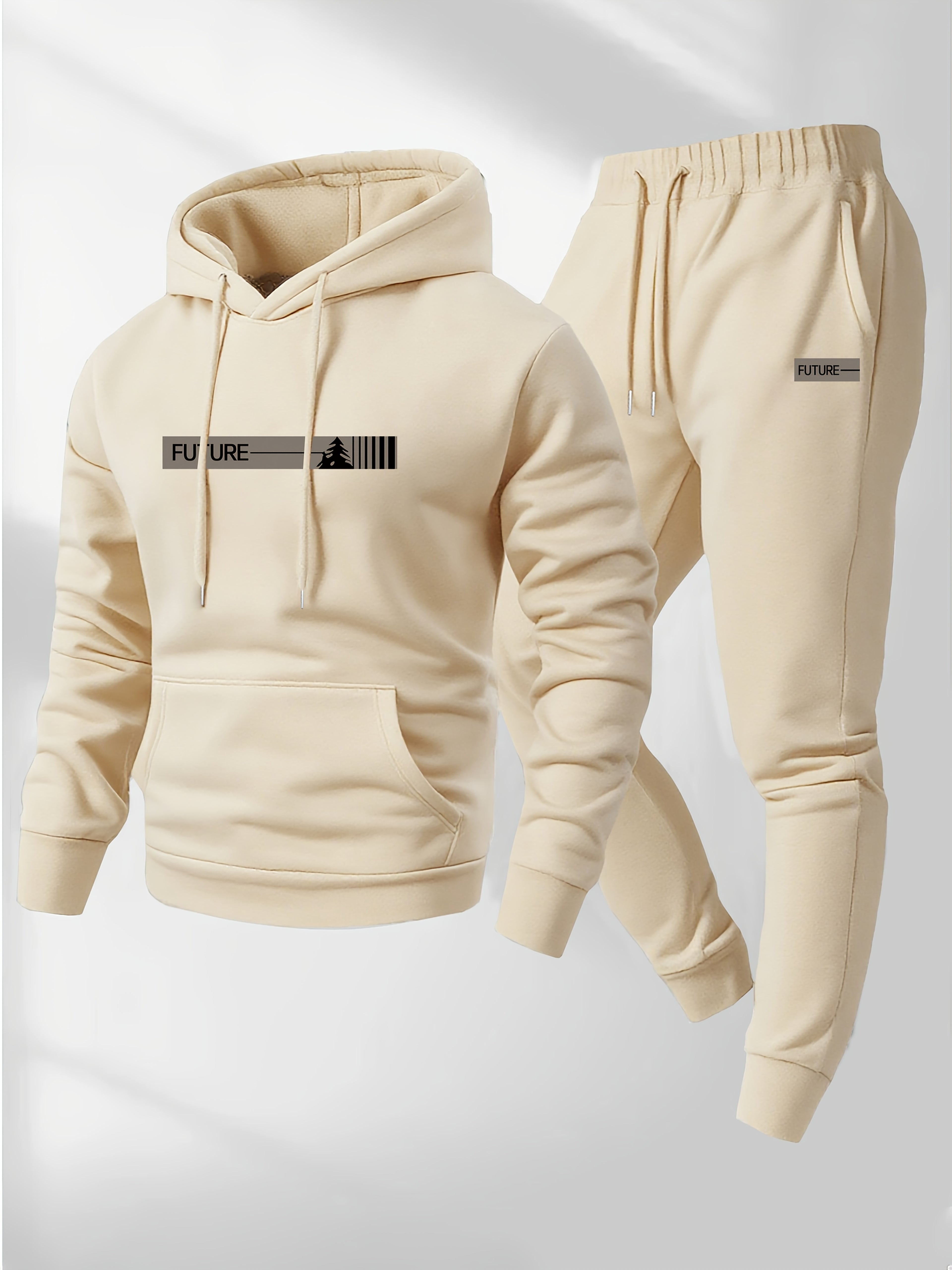 Men'S 2pcs Set, Casual Crew Neck Long Sleeve Hooded Sweatshirt And Sweatpants Suit, Suitable for Winter And Autumn, Sportswear Suit, Sweater Hoodie, Sports Top, Jogging Pants, Sweatpants, Hoodie, Sweatshirt, Pants, Hooded Top, Sports Pants Cole Hampton