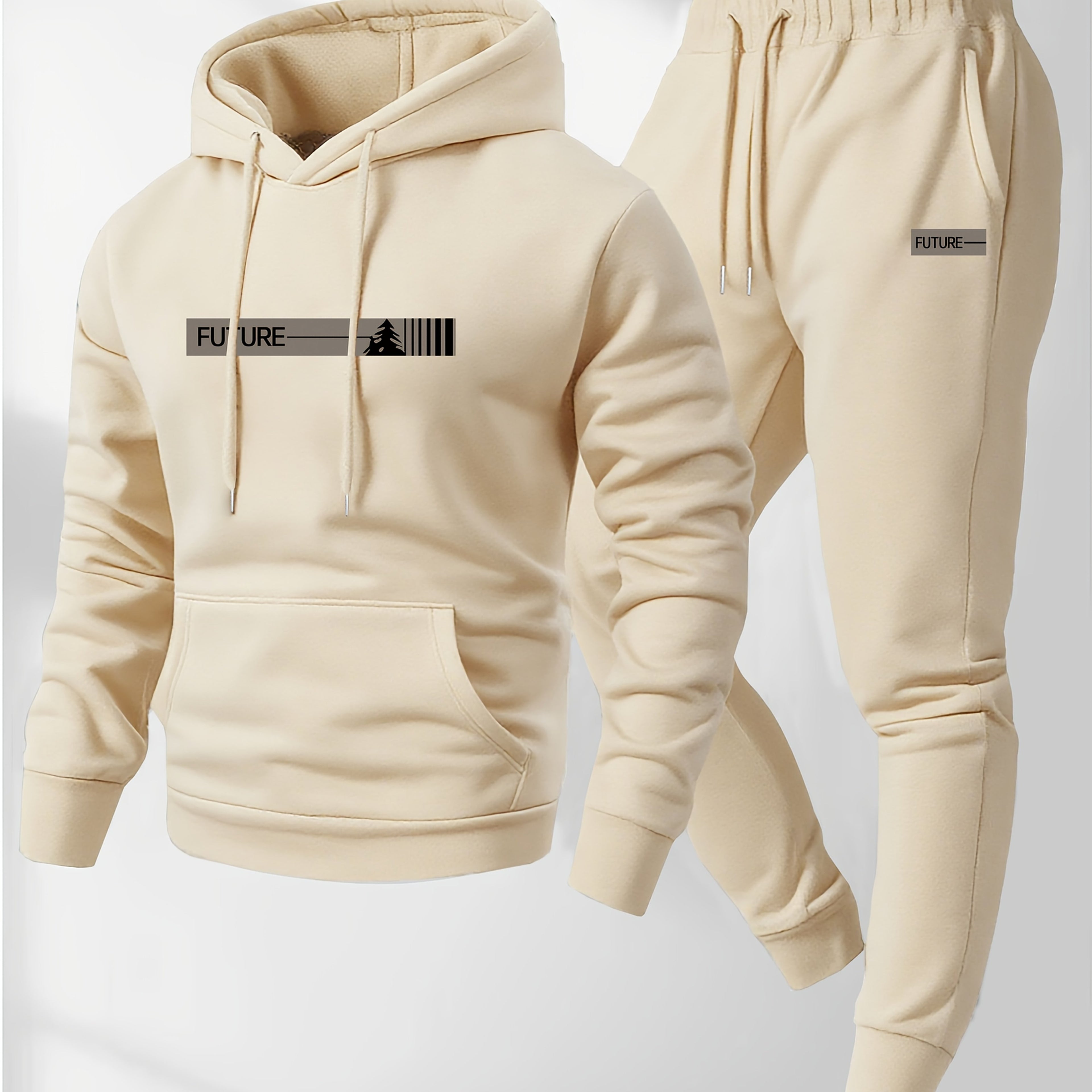 Men'S 2pcs Set, Casual Crew Neck Long Sleeve Hooded Sweatshirt And Sweatpants Suit, Suitable for Winter And Autumn, Sportswear Suit, Sweater Hoodie, Sports Top, Jogging Pants, Sweatpants, Hoodie, Sweatshirt, Pants, Hooded Top, Sports Pants Cole Hampton
