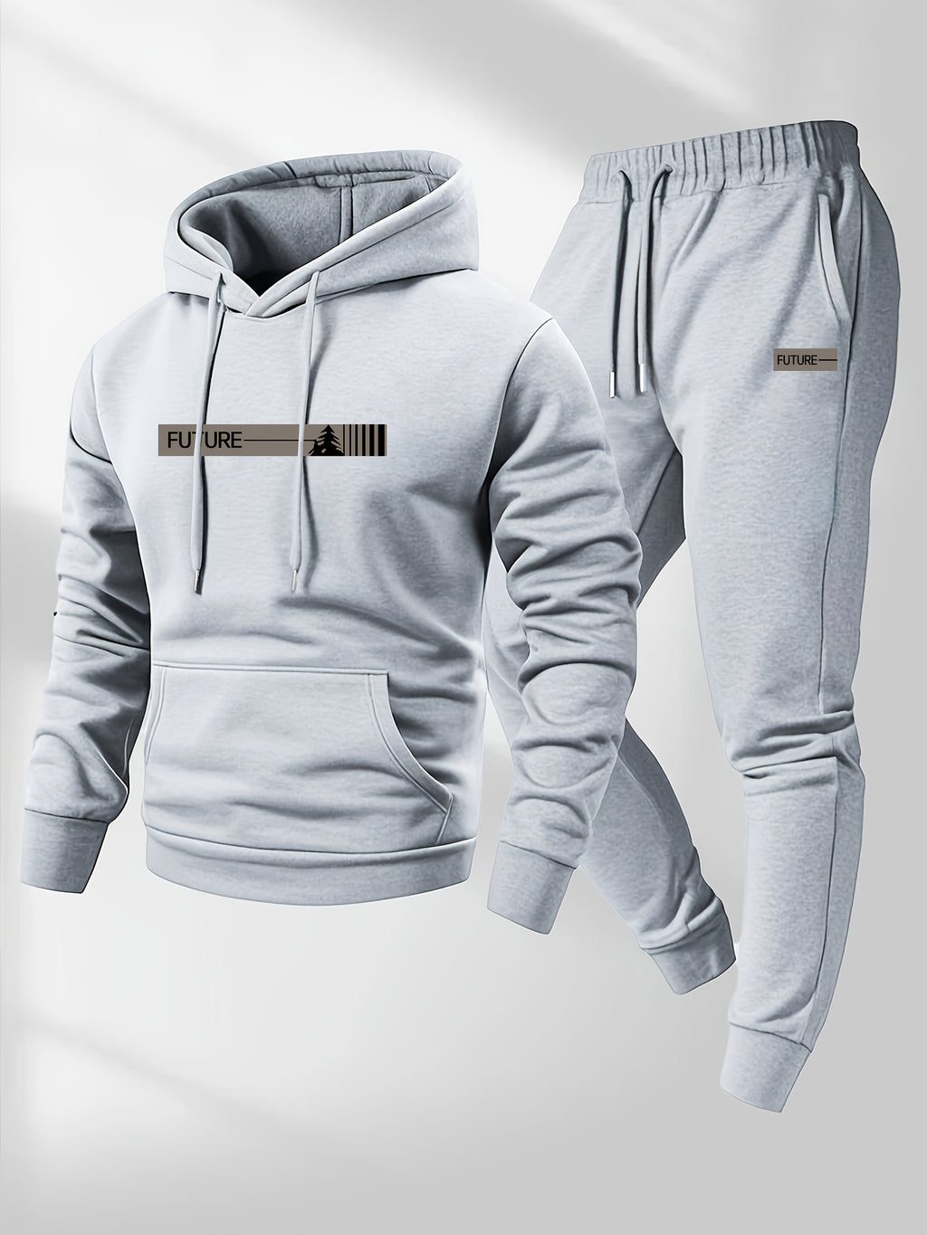 Men'S 2pcs Set, Casual Crew Neck Long Sleeve Hooded Sweatshirt And Sweatpants Suit, Suitable for Winter And Autumn, Sportswear Suit, Sweater Hoodie, Sports Top, Jogging Pants, Sweatpants, Hoodie, Sweatshirt, Pants, Hooded Top, Sports Pants Cole Hampton