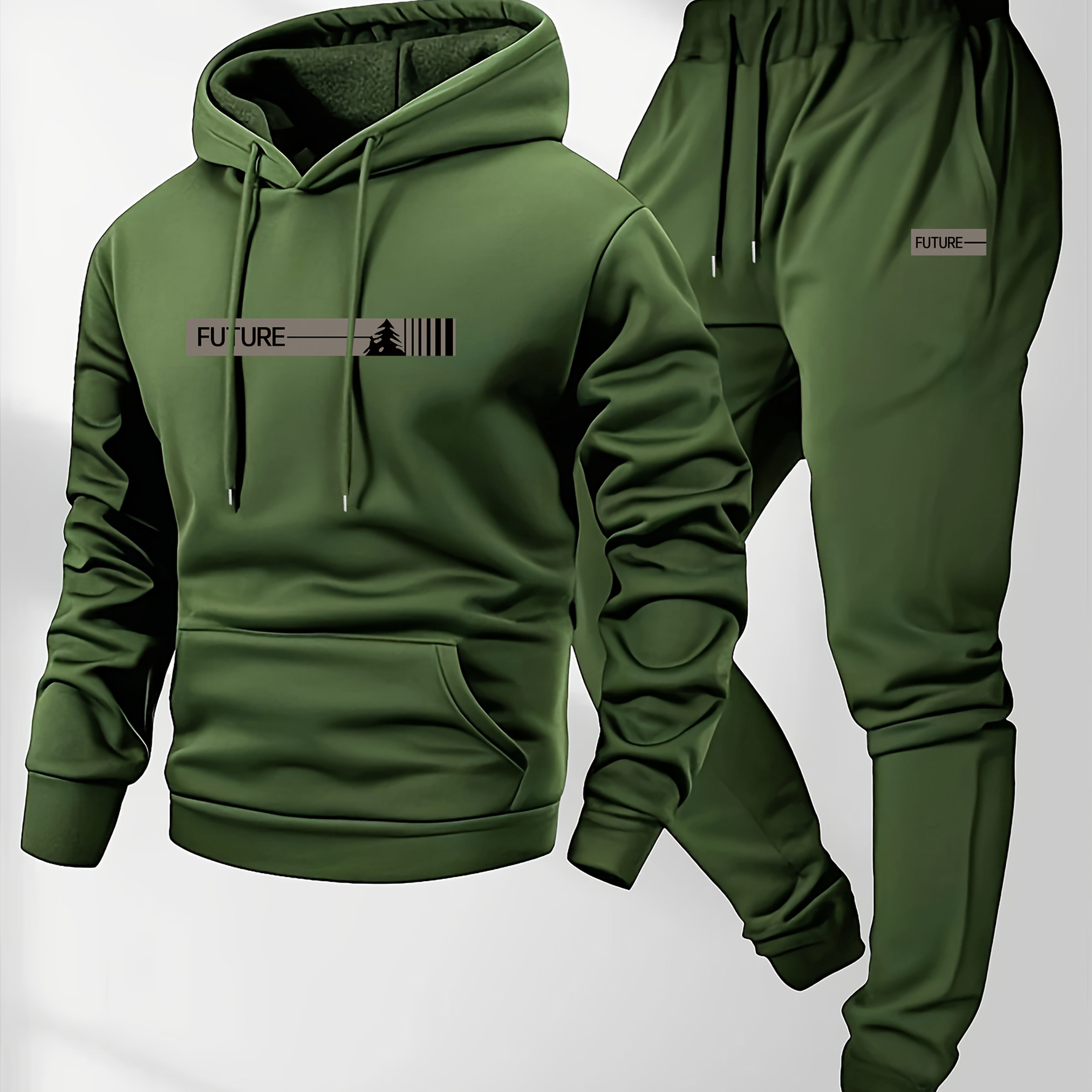 Men'S 2pcs Set, Casual Crew Neck Long Sleeve Hooded Sweatshirt And Sweatpants Suit, Suitable for Winter And Autumn, Sportswear Suit, Sweater Hoodie, Sports Top, Jogging Pants, Sweatpants, Hoodie, Sweatshirt, Pants, Hooded Top, Sports Pants Cole Hampton