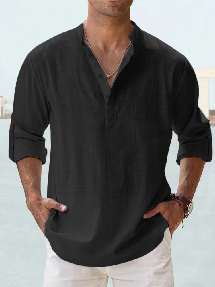 Jonas | Men's Casual Linen Summer Shirt Cole Hampton