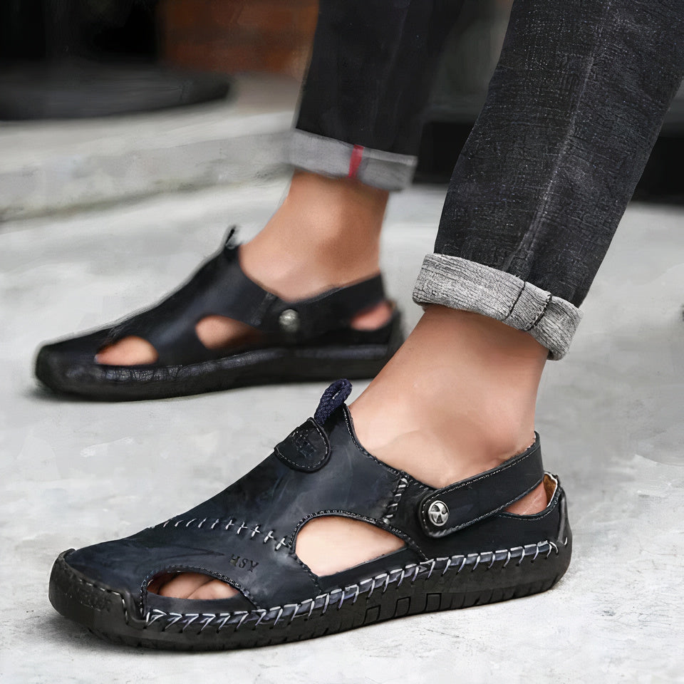 Benny | Men's Orthopedic Leather Sandals Cole Hampton