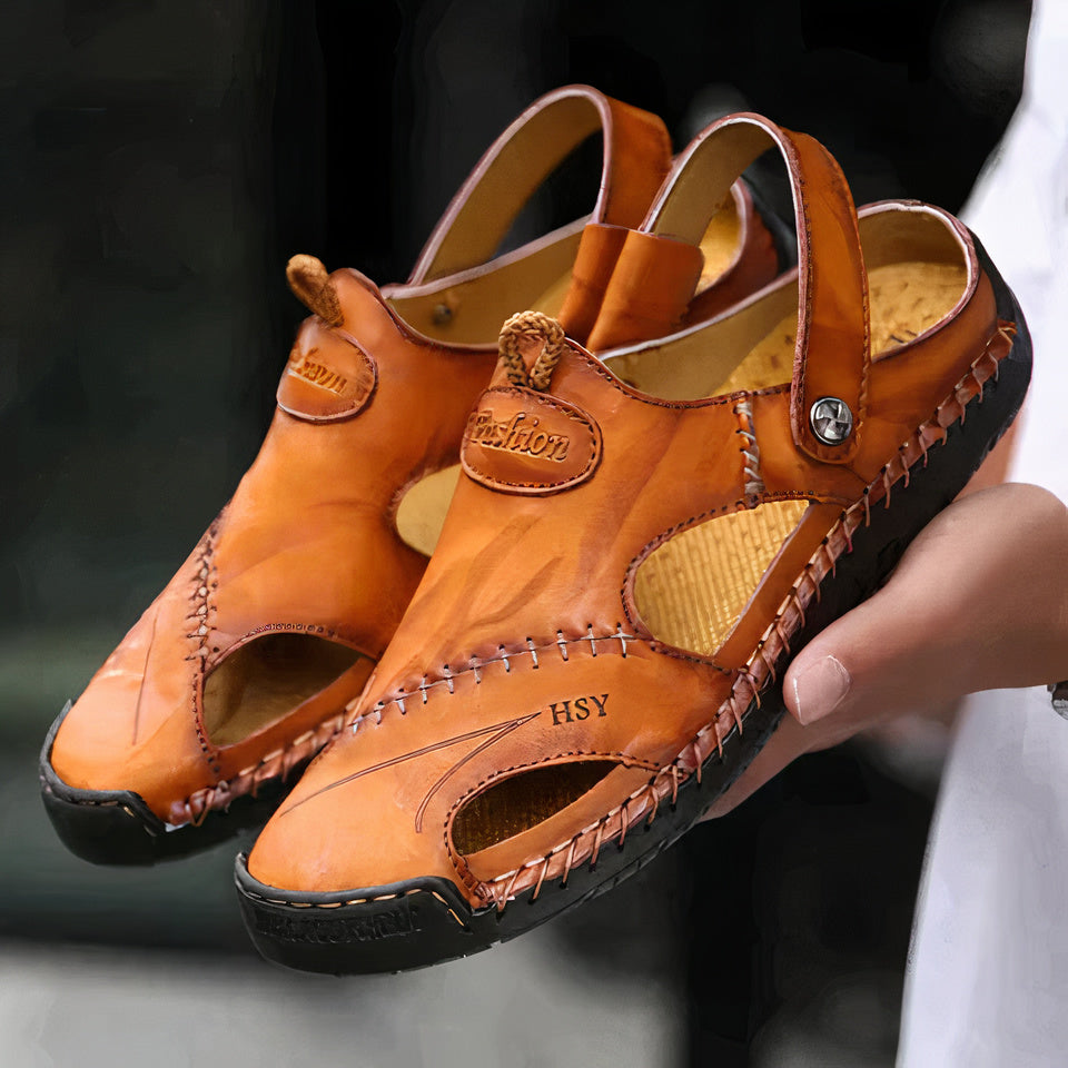 Benny | Men's Orthopedic Leather Sandals Cole Hampton