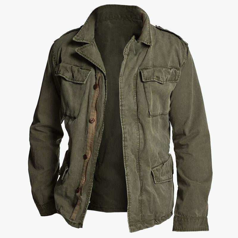 Quentin |  Men's Vintage Multi-Pocket Field Jacket Cole Hampton