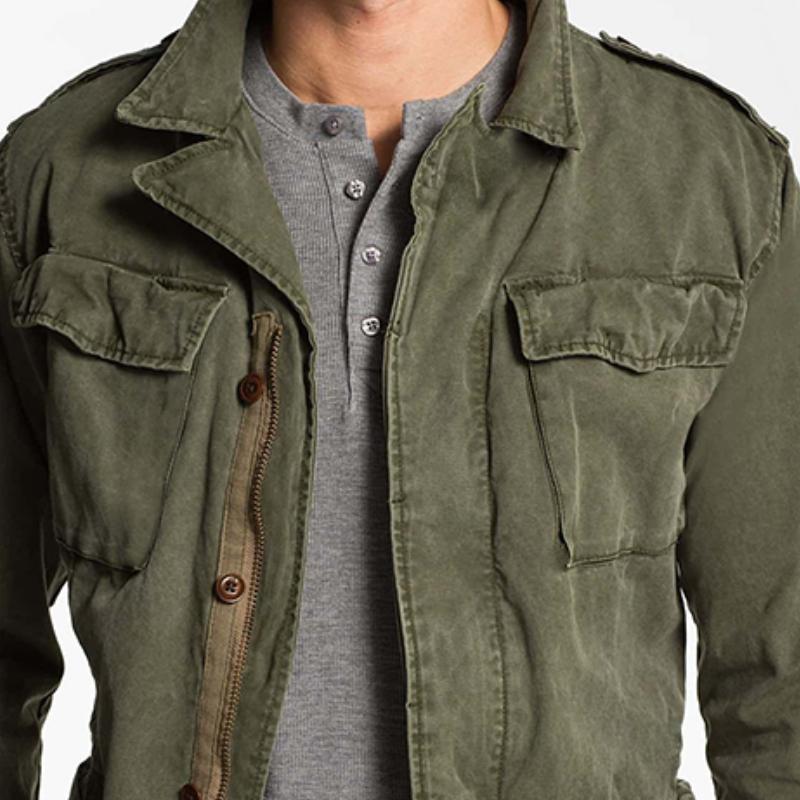 Quentin |  Men's Vintage Multi-Pocket Field Jacket Cole Hampton