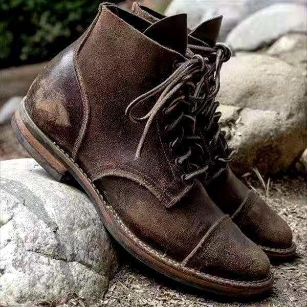 Liam | Men's Lace-Up Leather Ankle Boots Cole Hampton